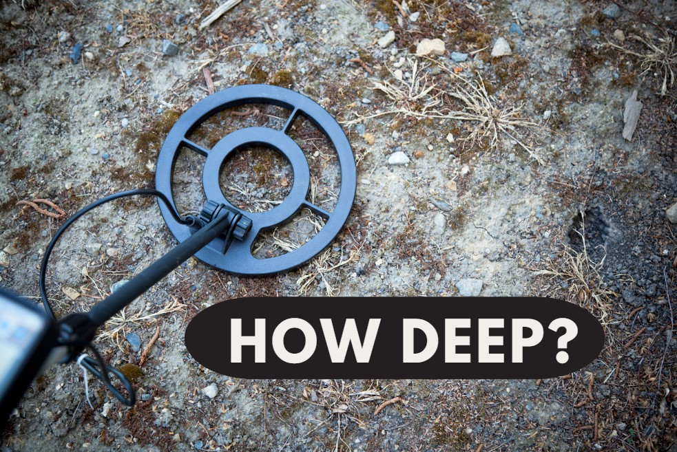 How deep can a metal detector detect?
