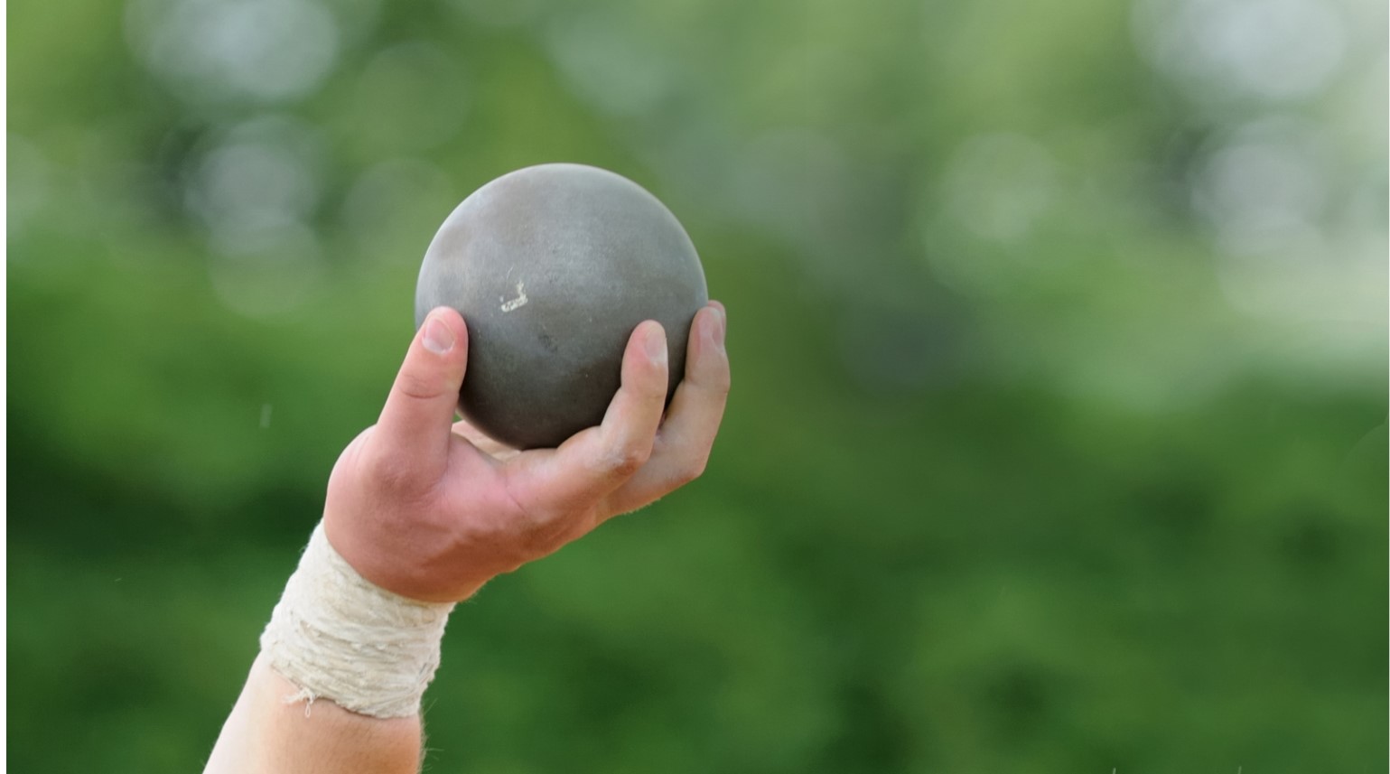A proper shot spherical ball. 