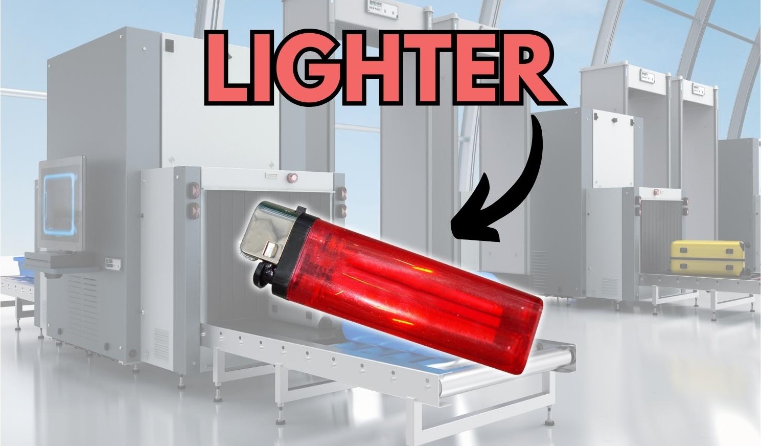 Metal Detector detect lighter
